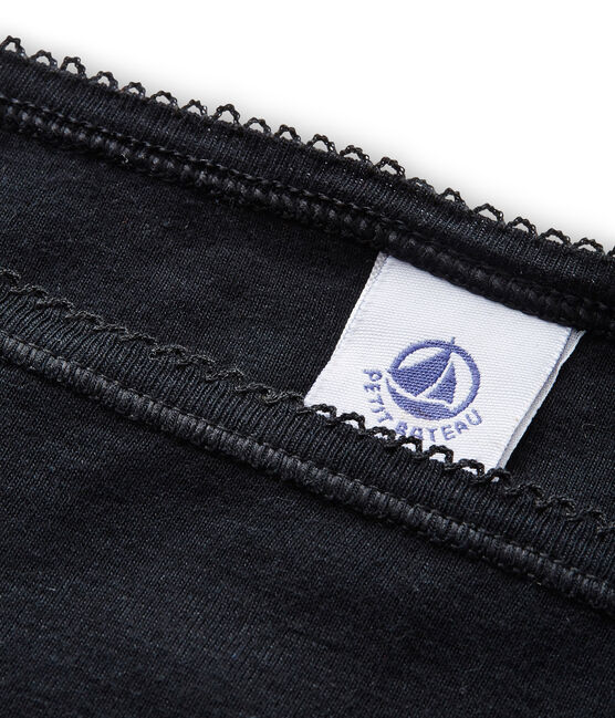 Braguita de algodón para mujer negro NOIR