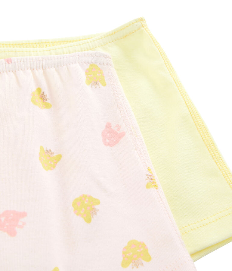 Par de culottes para ni&ntilde;a multicolor