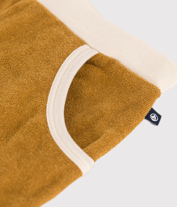 Shorts de rizo para ni&ntilde;a amarillo
