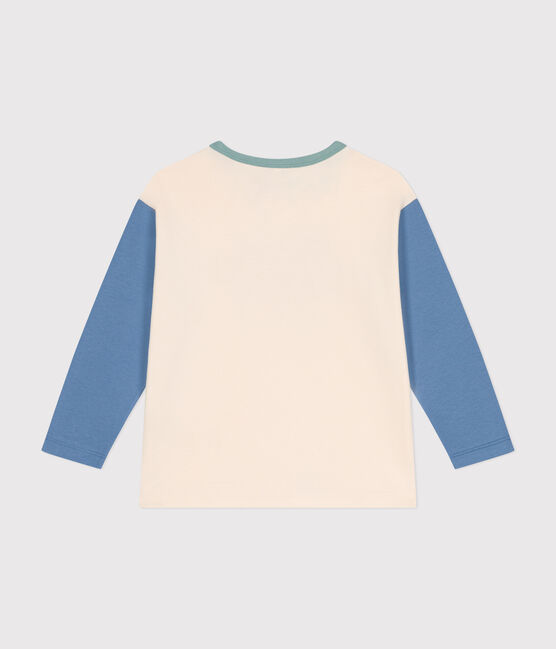 Camiseta de manga larga de punto fino para niño blanco AVALANCHE/ MULTICO