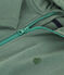Sudadera con cremallera y capucha de punto de niño verde CROCO