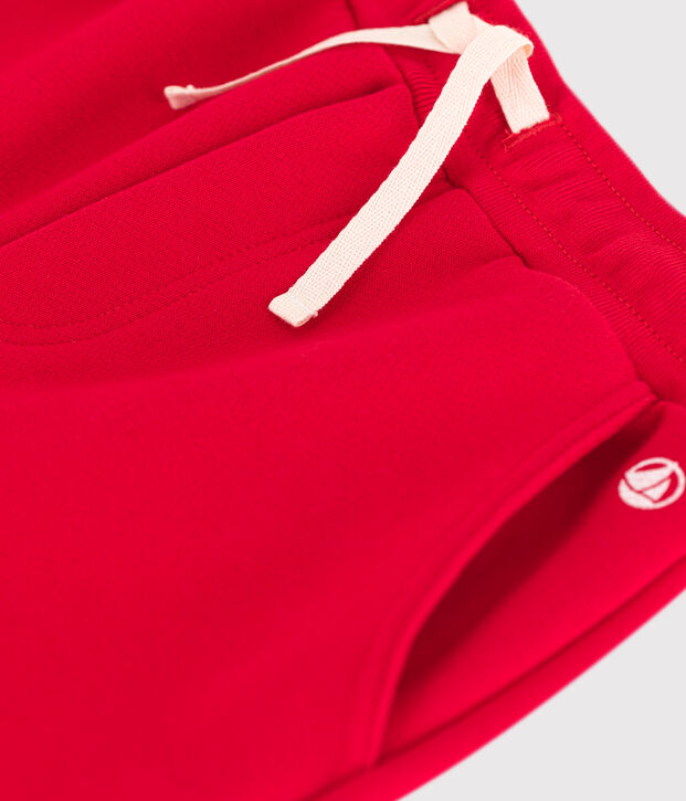 Pantal&oacute;n de ch&aacute;ndal de felpa para ni&ntilde;o rojo