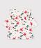Vestido de algod&oacute;n de manga larga con estampado de flores para beb&eacute; crudo/multicolor