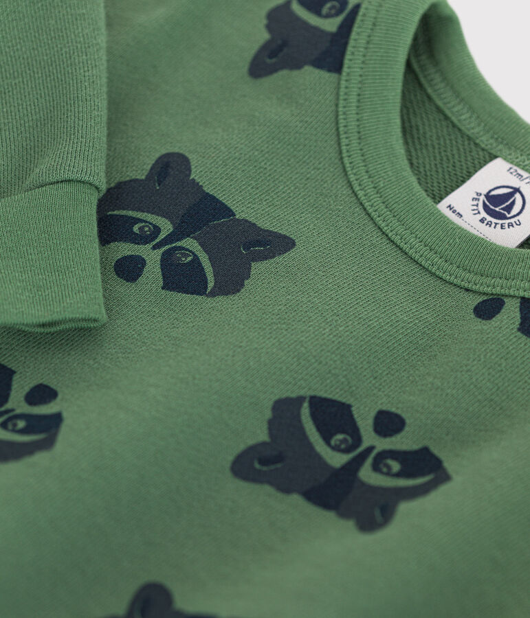 Sudadera de felpa para beb&eacute; verde/multicolor