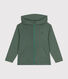Sudadera con cremallera y capucha de punto de niño
