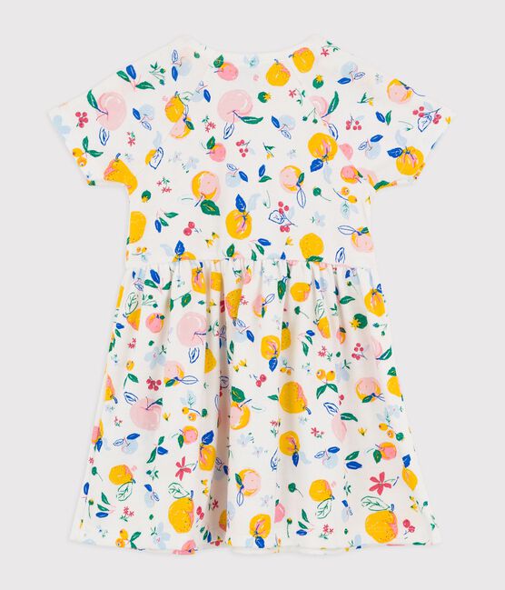 Vestido de algodón de bebé blanco MARSHMALLOW/blanco MULTICO