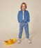 Blusa de manga larga de tejido vaquero para niña azul DENIM CLAIR