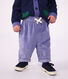 Pantal&oacute;n de terciopelo liso para beb&eacute;