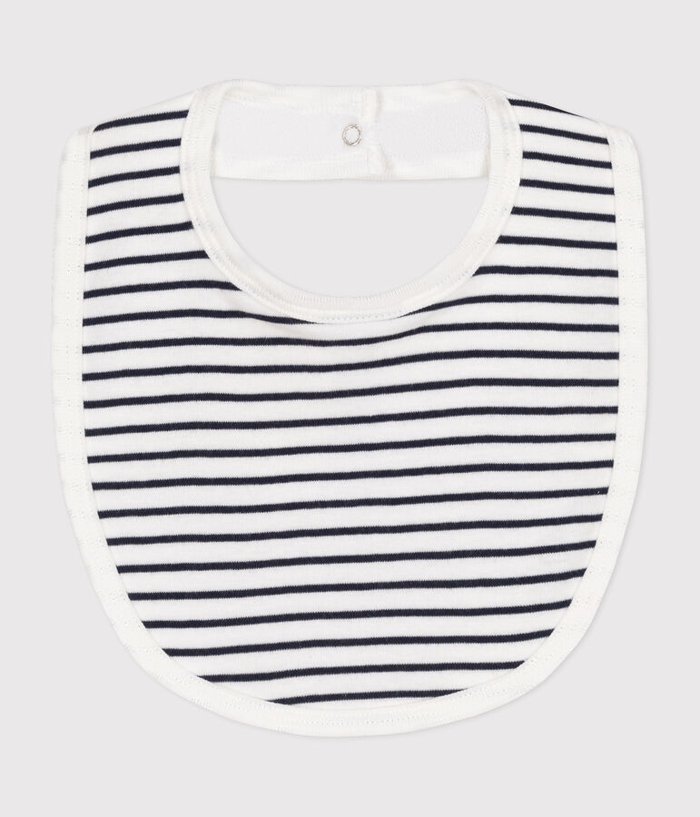 Babero para beb&eacute; blanco/azul