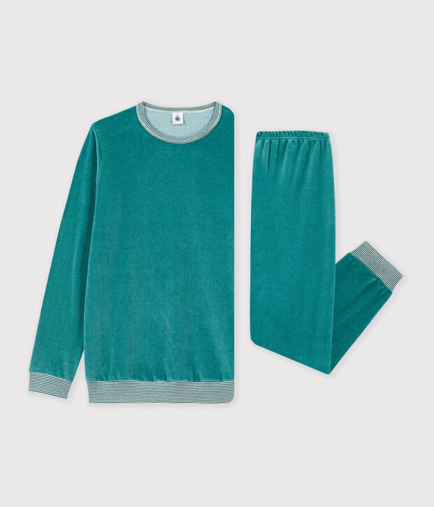 Pijama infantil de terciopelo liso NEW OLIVIER