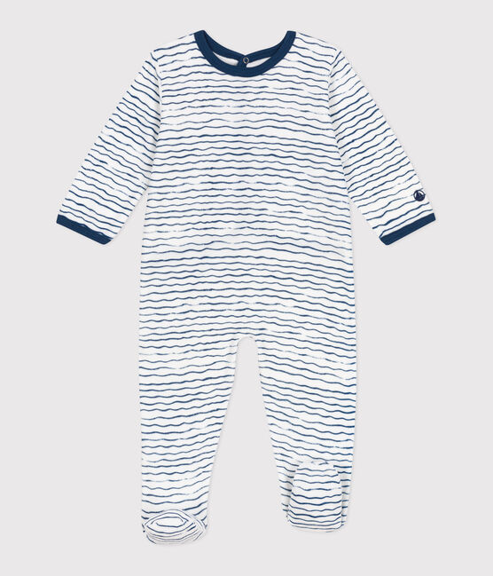 Pelele de terciopelo para bebé blanco ECUME/ INCOGNITO