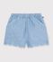 Shorts infantiles de algod&oacute;n liso azul