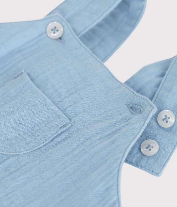 Peto corto liso de gasa de algod&oacute;n para beb&eacute; FLO