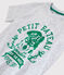 Camiseta de manga corta de punto de niño gris POUSSIERE CHINE