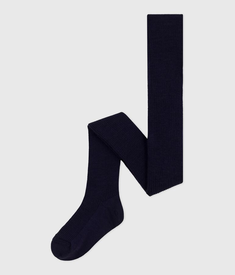 Leotardos infantiles de lana azul SOIR