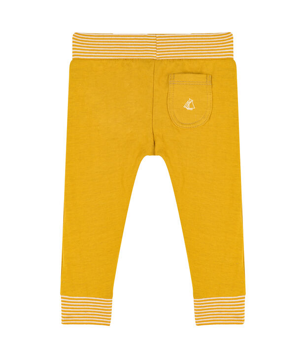 Pantal&oacute;n de tela t&uacute;bica para beb&eacute; amarillo