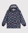 Chubasquero infantil con estampado de corazones azul/multicolor