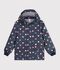 Chubasquero infantil con estampado de corazones azul/multicolor