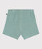 Pantalón corto de rizo de algodón para bebé verde PAUL