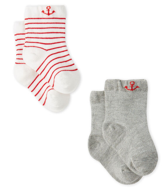 Lote de 2 pares de calcetines ligeros para bebé niño variante 1