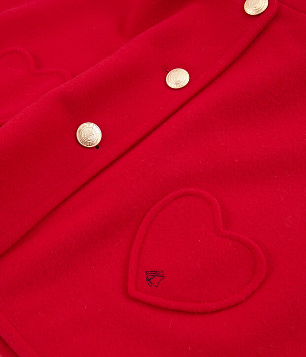 Capa infantil de ni&ntilde;a rojo