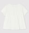 Blusa de algodón de bebé blanco MARSHMALLOW