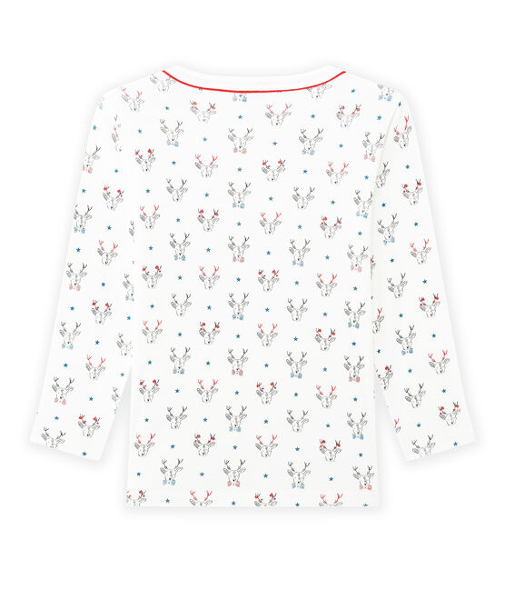 Camiseta de manga larga con estampado blanco LAIT/blanco MULTICO