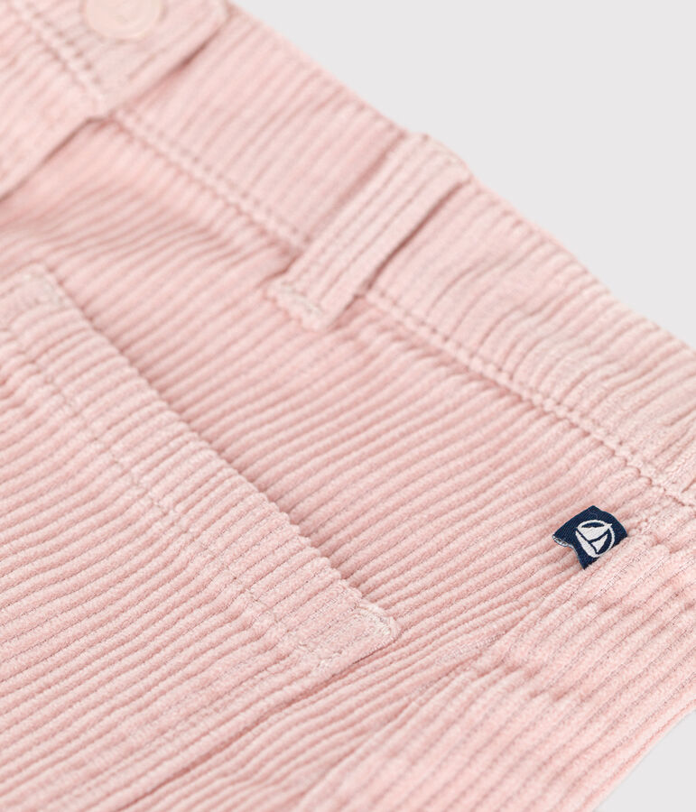 Falda de pana para ni&ntilde;a rosa