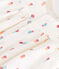 Pelele de algodón con estampado de flores campestres para bebé blanco MARSHMALLOW/blanco MULTICO