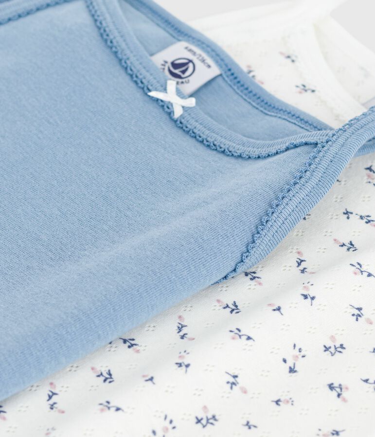 Juego de camisetas de tirantes infantiles de algod&oacute;n multicolor