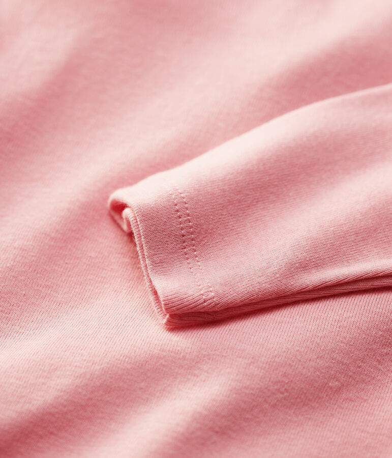 Bodi de algod&oacute;n de beb&eacute; rosa