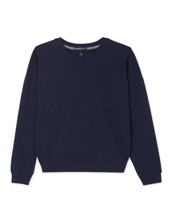 Sudadera para mujer de algodón elástico azul SMOKING