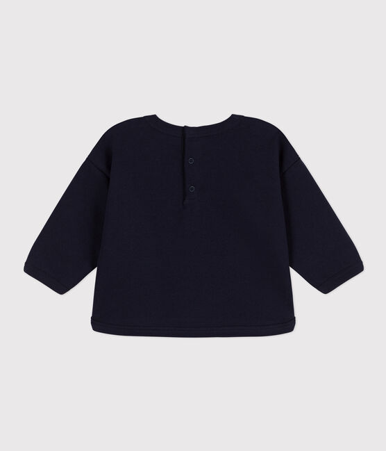 Sudadera de muletón de bebé azul SMOKING
