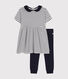 Conjunto de vestido y mallas de algodón para bebé