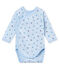 Body de nacimiento de manga larga para bebé niño azul FRAICHEUR/azul ALASKA