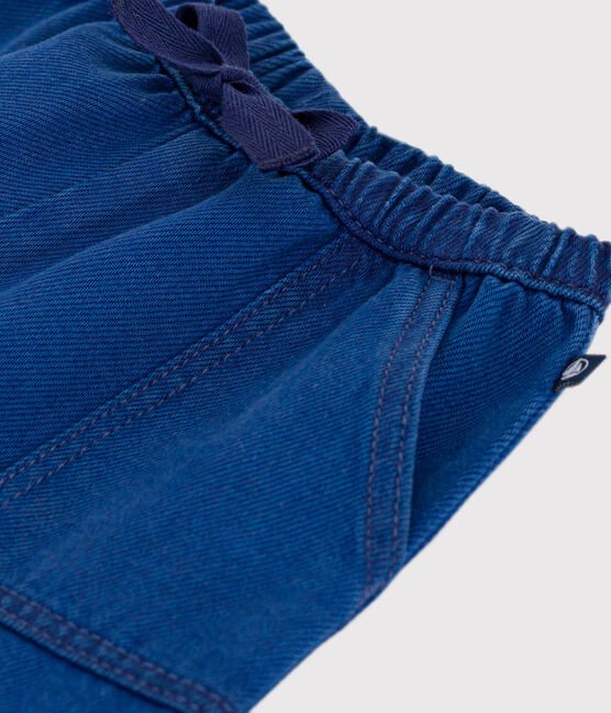 Pantalón de algodón lyocell para bebé azul INCOGNITO