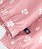 Cortavientos infantil de flores rosa CHARME/blanco MARSHMALLOW