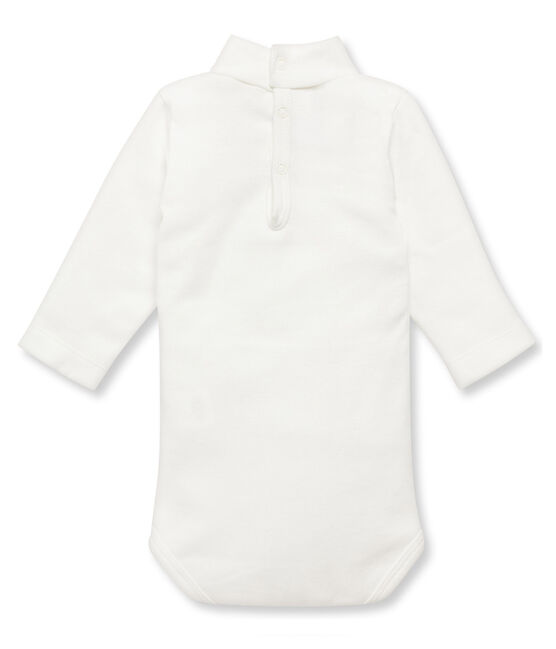 Body con cuello para bebé mixto blanco MARSHMALLOW