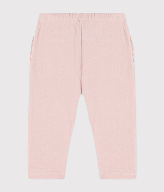 Pantalón de túbico liso para bebé rosa SALINE