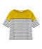 Jersey marinero manga corta para mujer amarillo BAMBOO/blanco MARSHMALLOW/ SMOKING