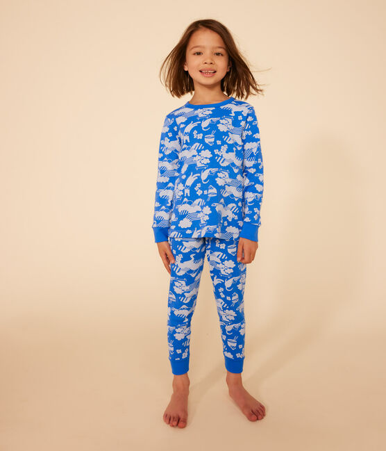 Pijama infantil de algodón con estampado FUJI/ MARSHMALLOW