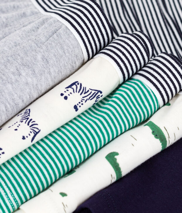 Juego de b&oacute;xeres infantiles de algod&oacute;n con estampado de animales multicolor