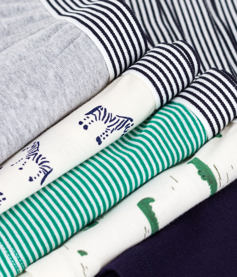 Juego de b&oacute;xeres infantiles de algod&oacute;n con estampado de animales multicolor