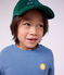 Gorra infantil de pana lisa verde