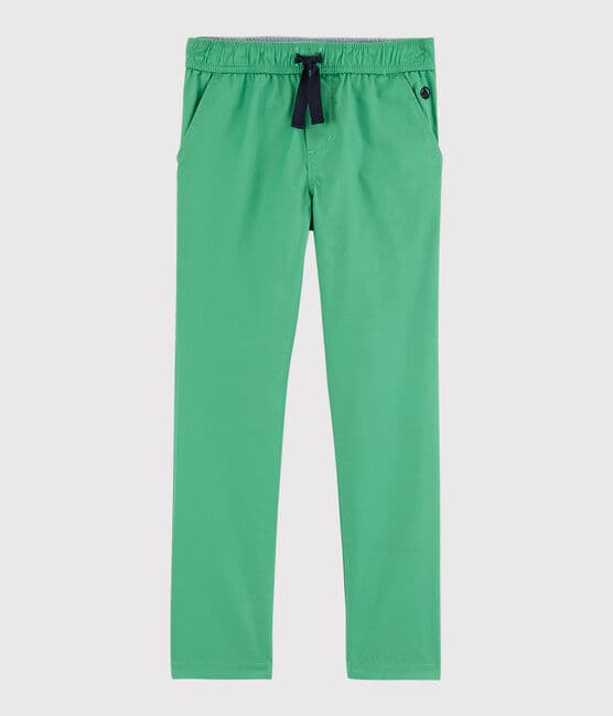 Pantalón de sarga de niño verde ALOEVERA