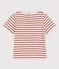 Camiseta de manga corta a rayas de algodón ecológico para bebé beige MONTELIMAR/ OMBRIE