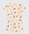 Pijama corto infantil con estampado de patinetes de algodón  blanco AVALANCHE/ MULTICO