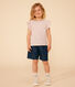 Camiseta de algodón para niña