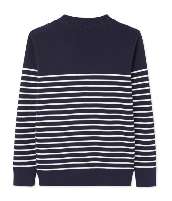 Jersey marinero a rayas en bloque para hombre azul SMOKING/blanco LAIT