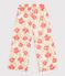 Pantal&oacute;n infantil de algod&oacute;n con flores blanco/multicolor